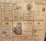 "Red Indians Capture Brisbane” Bizarre 1928 The Brisbane Courier Huge Advert.