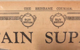RARE Patriotic British Empire Huge Adverts. 1928 The Brisbane Courier