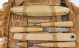 c1900s Celluloid ? Xylonite ? Manicure Set in Original Storage Pouch.