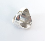 Vintage Twin Turquoise Native American Ring in Sterling Silver