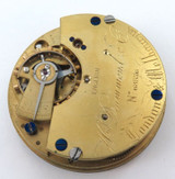 Rare c1900 Australian Retailer “Drummond & Co, Melbourne” Pocket Watch Movement