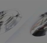 Vintage Tiffany & Co Swirling Sterling Silver Trinkets Bowl, Monogrammed M