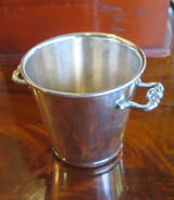 Small Vintage Drinks Bucket by Sheridan, Silver on Copper