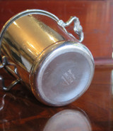 Small Vintage Drinks Bucket by Sheridan, Silver on Copper