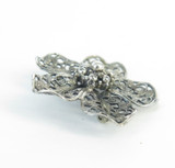 Sterling Silver Filigree Flower Brooch by Beau Silver