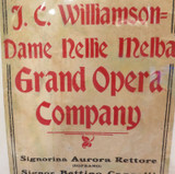 20/11/1909 Wagga NSW, Super Rare Dame Nellie Melba Very Large Advertising Poster