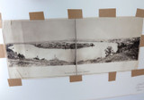 c1868 Super Rare Large Panoramic Albumen Photo “Brisbane From Bowen Terrace"