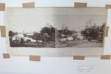 c1871 Super Rare Large Panoramic Albumen Photo "Hustons Ferry, Logan River, QLD"