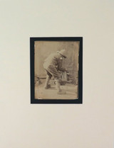 c1855 Possibly Dutch / Person in Clogs Albumen Photo Print.