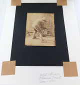 c1855 Possibly Dutch / Person in Clogs Albumen Photo Print.