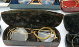 RARE Large JOB Lot Antique / Vintage Reading Glasses + Cases.