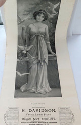 100 Year Old 1923 Calendar From Margate Beach, Redcliffe Peninsular. H Davidson.