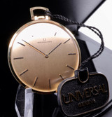 Vintage Universal Mens 41mm 17J Manual Wind Cal 56 Pocket Watch and Swing Tag