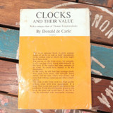 Clocks and Their Value by Donald de Carle Hardcover Book