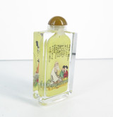 Vintage Decorative Reverse Painted Glass Japanese Snuff Bottle