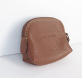 Longchamp Le Foulonné Leather Coin Purse in Colour Caramel. Rrp $175