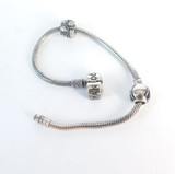 Pandora Bracelet with Two Sterling Charms