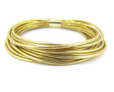 Sleek Italian 14ct & 9ct Yellow Gold Multi Woven Strand Bracelet 16.g