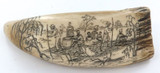 Quality Very Nice Faux / Resin Scrimshaw Depicting American Paddle Steamer.