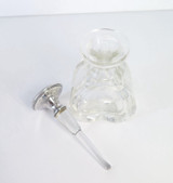 Antique J E Caldwell & Co x Gotham Sterling Silver & Glass Perfume Bottle