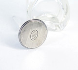 Antique J E Caldwell & Co x Gotham Sterling Silver & Glass Perfume Bottle