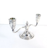 Pair of Antique Sterling Silver Twin-Arm Candelabras by Fisher Silver, USA