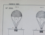 RARE 1881 Count Apraxine Aust. Patent #3063 “Improvement in Aerial Balloons"