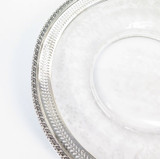 Vintage Silver-plate Cambridge Glass 'Diane' Serving Plate