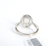 .925 Sterling Silver Ring With 1.6ct Moonstone