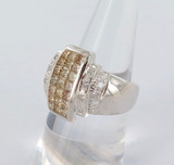 HEAVY SET 14CT WHITE GOLD & 2.33CT DIAMOND RING VALUATION OF $5100