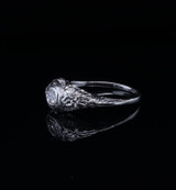 Antique 0.10ct Diamond Set 14ct White Gold Ring size N Val $2570