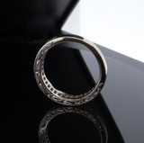 Vintage 1.30ct Diamond Set 14ct White Gold Eternity Ring size J Val $4650