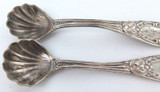 1817 - 1850 Matching Pair Condiment Spoons American Coin Silver S.Hoyt & Co, NYC