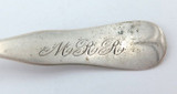 c1830 USA Coin Silver Tea Spoon. E K Lakeman, Salem, MA.