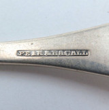 c1850 USA Coin Silver Dessert Spoon. Pear & Bacall, Boston.