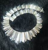 Wolmar Castillo Sterling Silver Mid Century Graduating Segmented Necklace 220g
