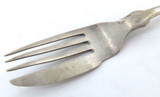 c1840s N Matson, Chicago USA Pure Coin Silver Cake Fork. Engraved "Mower"