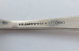 Antique USA Caldwell & Co .925 Silver Fruit / Dessert Fork.