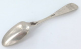 1800s American A. Sanborn of Lowell, MA Coin Silver Dessert Spoon.