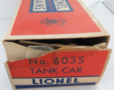 Vintage Lionel O Gauge #6035 Tank Car.