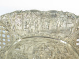 Large Antique European Style Pierced & Figural Serving Dish by Derby Silver Co