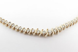 An Incredible Vintage 4.92ct Si Diamond Set 14K Gold Riviere Necklace Val $16390