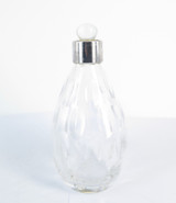 Vintage Chelsea Designer William Yeoward Small Crystal and Silverplate Decanter