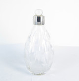 Vintage Chelsea Designer William Yeoward Small Crystal and Silverplate Decanter