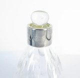Vintage Chelsea Designer William Yeoward Small Crystal and Silverplate Decanter