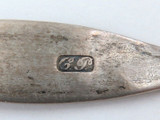 1800s American Coin Silver Teaspoon. Hallmarked CP.