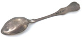 1853 Glasgow Sterling Silver Decorative Handle Teaspoon.