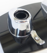 Art Deco Ranleigh Vitrolite Glass Desk Set with Chrome Inkwells