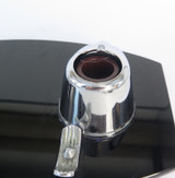 Art Deco Ranleigh Vitrolite Glass Desk Set with Chrome Inkwells