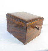 Tiffany & Co Antique Golden Ebony Wooden Storage Box With Key